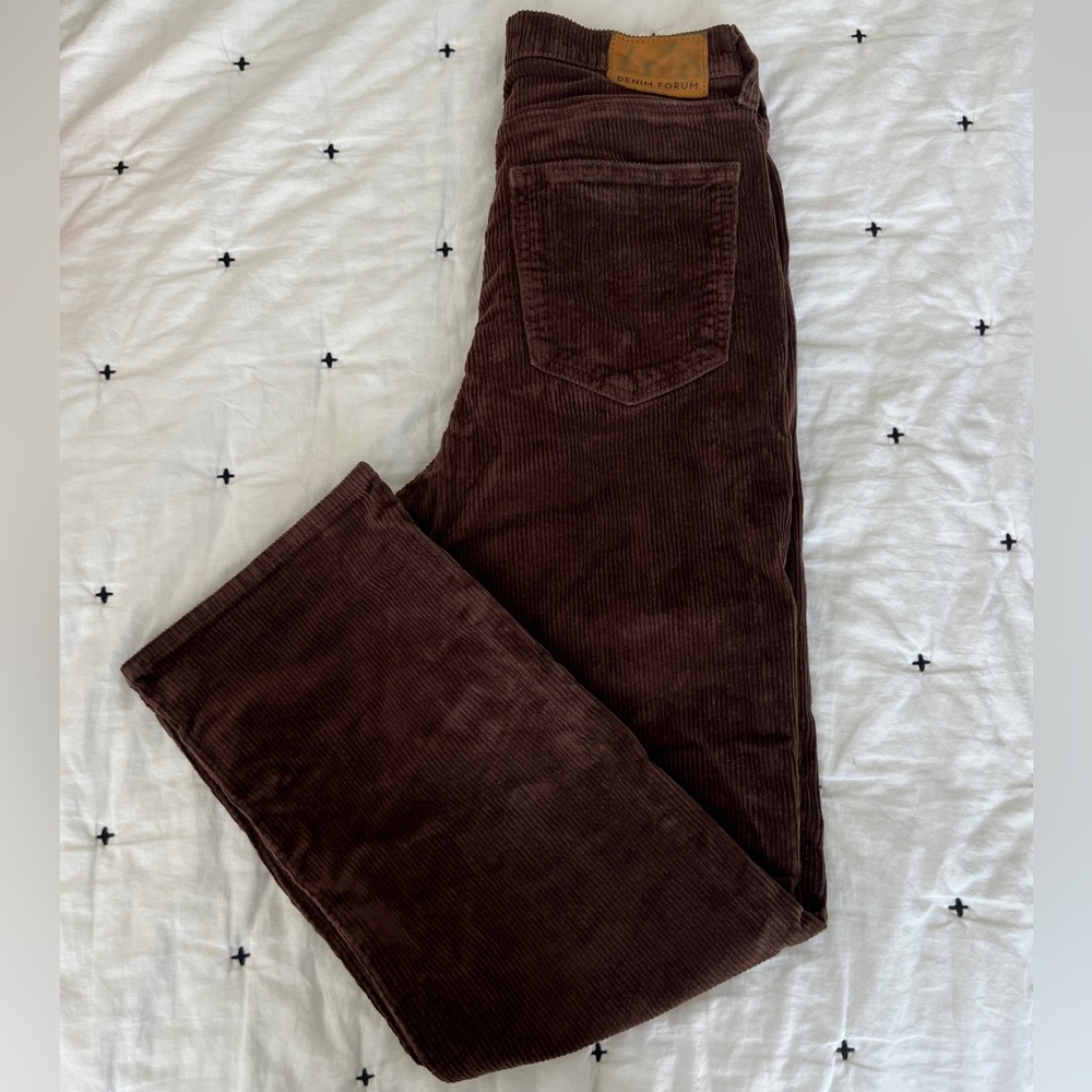 Aritzia Brown Corduroy Boot Cut Pants